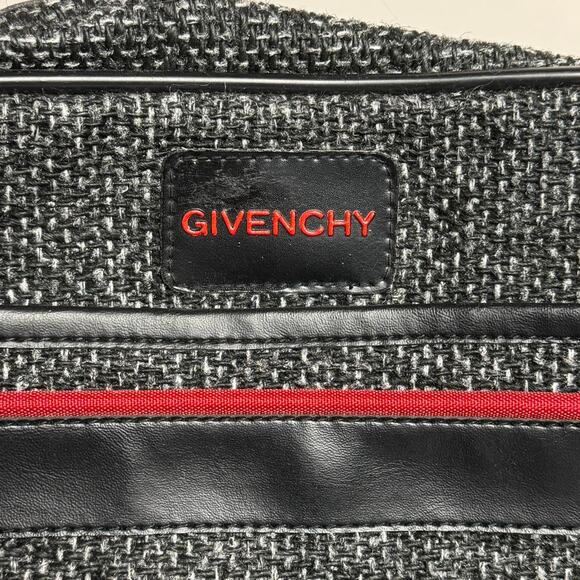 Vintage Givenchy 80s-90s Grey Tweed Travel Bag Set - Picture 3 of 8